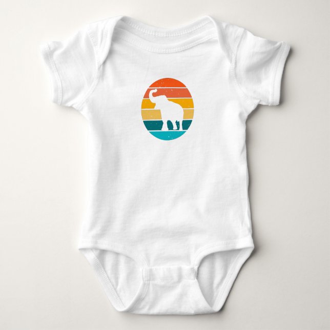 Retro Elephant T-Shirt (Vorderseite)