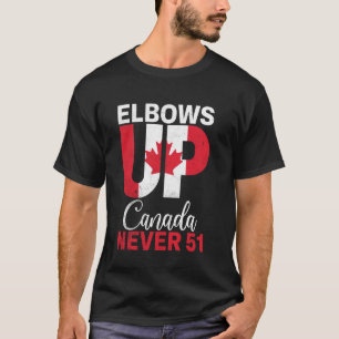 Retro Ellbogen hoch Kanada Nie 51 Männer Frauen Ka T-Shirt