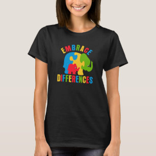 Retro Embrace Unterschiede Männer Frauen Elephant  T-Shirt