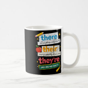 Retro Englischlehrer Grammatik Humor Da Ihr Ihr Kaffeetasse