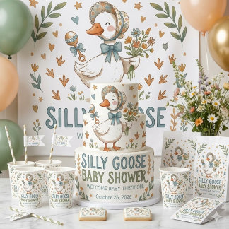 Retro-Enten- und Gänseküken-Baby-Shower-Papierbech Pappbecher