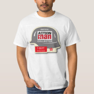 Retro Entwurf des Aktions-Mann-deutschen T-Shirt