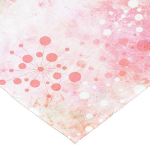 Retro Entwurf Sechzigerjahre des Aquarells im Rosa Kurzer Tischläufer