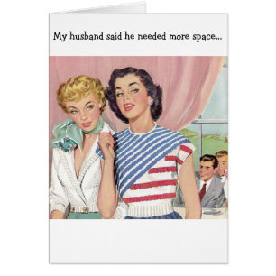 Rétro épouse - mari verrouillé dehors,