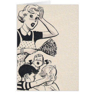 Rétro épouse - une maman à l'extrémité de son