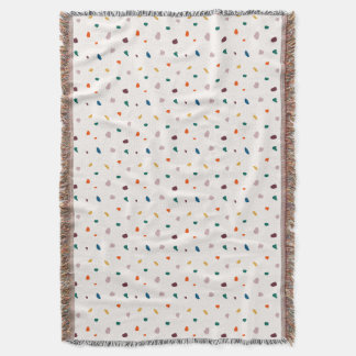 Retro Erathy Terrazzo Print Cosy Throw Blanket Decke