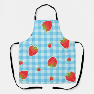 Retro-Erdbeer-Picknick-Schürze Schürze