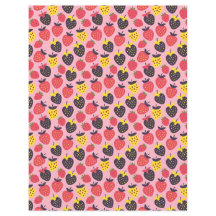 Retro Erdbeeren und Streifen-Scrapbook
