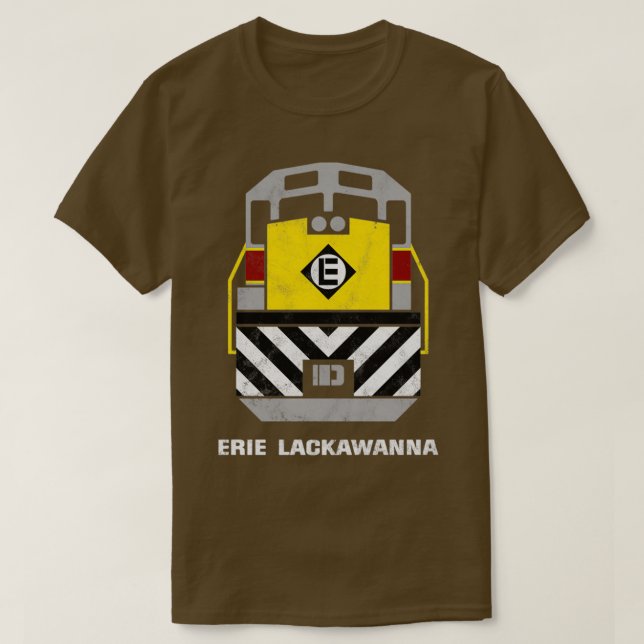 Retro Erie Lackawanna Bahn Motor T-Shirt (Design vorne)