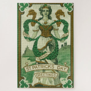 Retro - Erin Go Braugh. St. Patricks Day Grüße