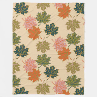 Retro Erntedank-Fall-Herbst-Blätter Fleecedecke