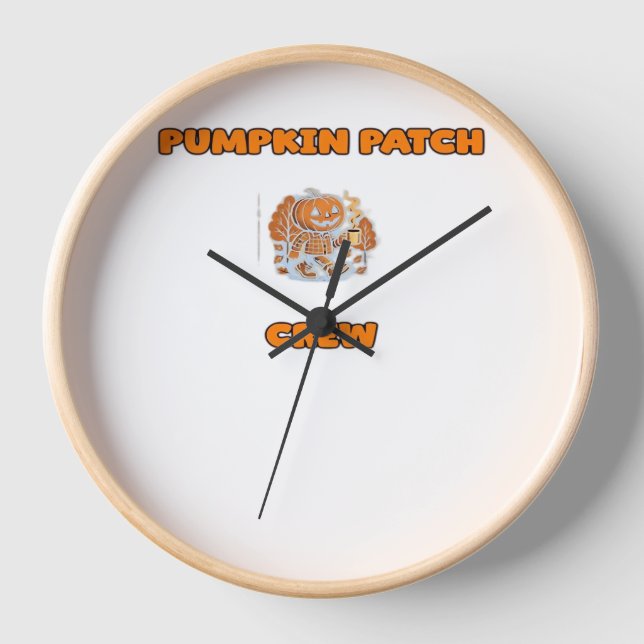 Retro Erntedank Türkei - Fall Harvest Design Ov Uhr (Vorderseite)