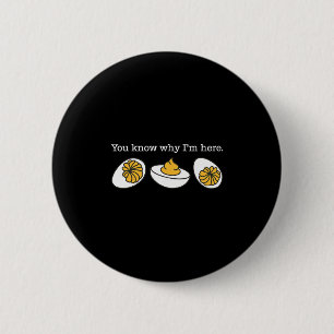 Retro Erntedankfest Essen Du weißt warum ich hier  Button
