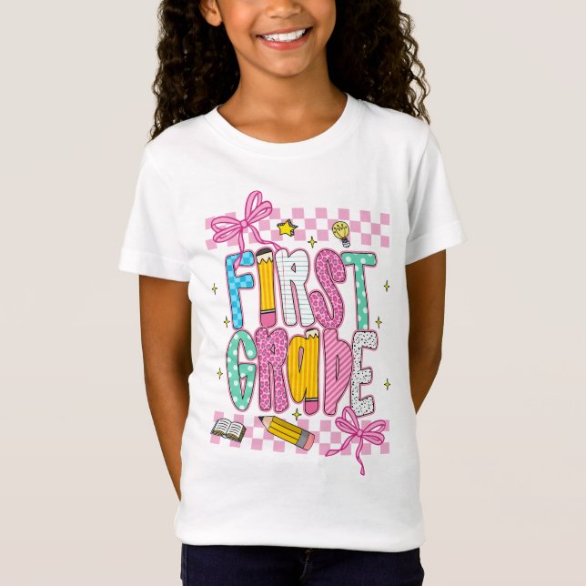 Retro Erste Klasse  T-Shirt (Vorderseite)