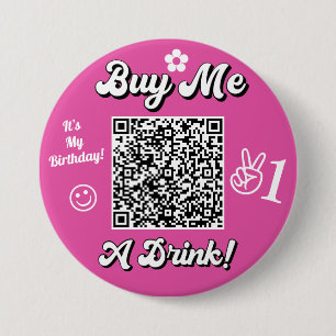 Retro Es ist mein 21. Geburtstag Kauf mir einen tr Button