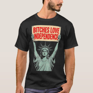 Retro Es Liebe Unabhängigkeit Lustig 4. Juli 1 T-Shirt