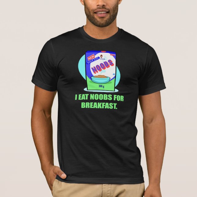 Retro esse ich Noobs für Frühstücks-T - Shirts (Vorderseite)