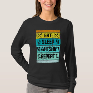 Retro-Essensmitarbeiter für Nachtschalter T-Shirt