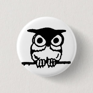 Retro Eule Button