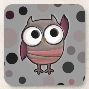 Retro Eule Untersetzer