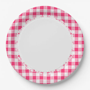 Retro-Everyday_Picnic_Pink-Check_Plaid Pappteller
