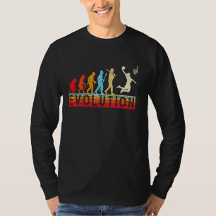 Retro Evolution Basketball Spieler Basketball Fans T-Shirt
