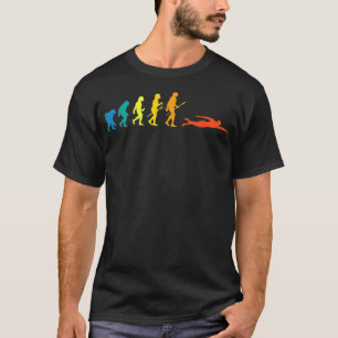 Retro Evolution für Schwimmer Sommer T-Shirt