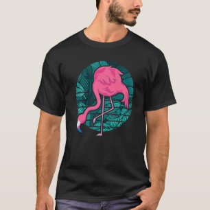 Retro Exotic Animal Bird Lover Tropenrosa Flami T-Shirt