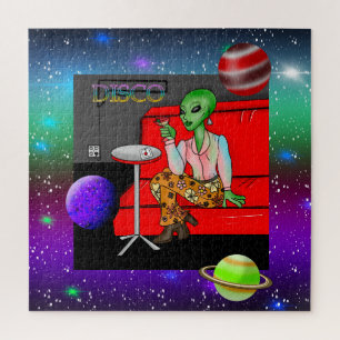 Retro Extraterrestrial in der Disco Lounge aus den