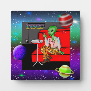 Retro Extraterrestrial in der Disco Lounge aus den Fotoplatte