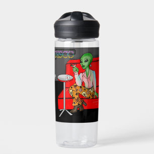 Retro Extraterrestrial in der Disco Lounge aus den Trinkflasche