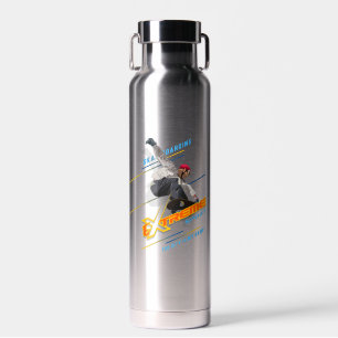 Retro-Extremsport-Skateboarder   Trinkflasche