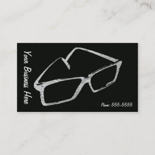 Retro Eyeglasses Business Card Visitenkarte