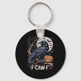 Retro F-Caw-F Bird Crow Funny Crow Bird Cawing Gru Schlüsselanhänger