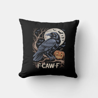 Retro F-Caw-F Vogel Krähe Lustige Krähe Vogel Kräc Kissen