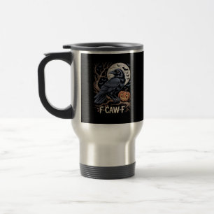 Retro F-Caw-F Vogel Krähe Lustige Krähe Vogel Kräc Reisebecher
