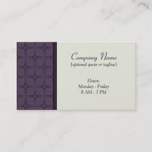 Retro Fab Business Card, Pflaume Visitenkarte