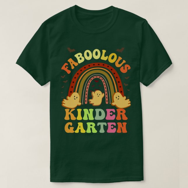 Retro FABOOLOUS KINDERGARTEN LEHRER Kostüm T-Shirt (Design vorne)