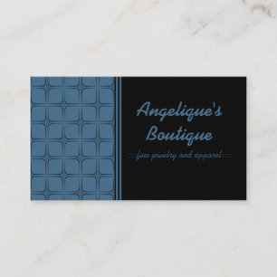 Retro Fabulous Business Card, blau Visitenkarte