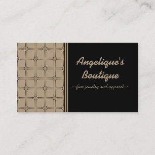 Retro Fabulous Business Card, Latte Visitenkarte