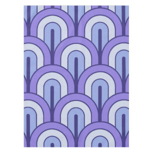 Retro-Fächer-Muster mit Farbverlauf und geometrisc Tischdecke
