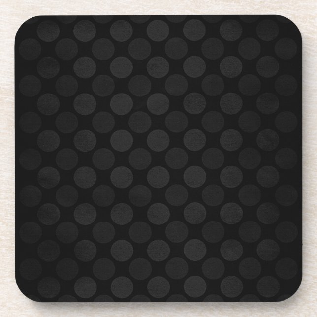Retro Faded Black Circles Getränkeuntersetzer (Vorderseite)