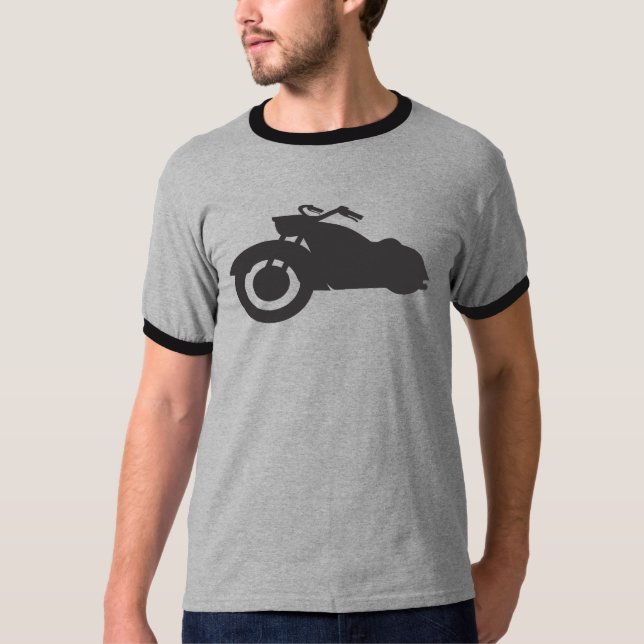 Retro Fahrrad im Schwarzen T-Shirt (Vorderseite)