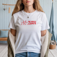 Retro-Fahrrad Mädchen Ironie rot