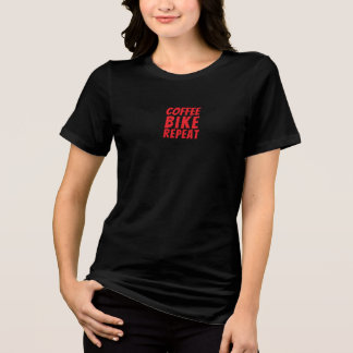 Retro-Fahrrad Mädchen Ironie rot Tri-Blend Shirt