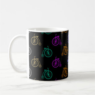 Retro-Fahrrad-Muster Kaffeetasse