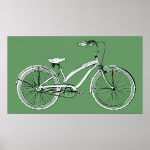 Retro Fahrrad Poster