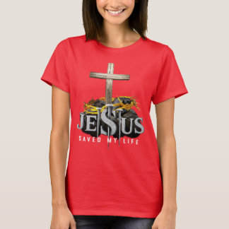 Retro Faith T-Shirt – Jesus hat mein Leben gerette