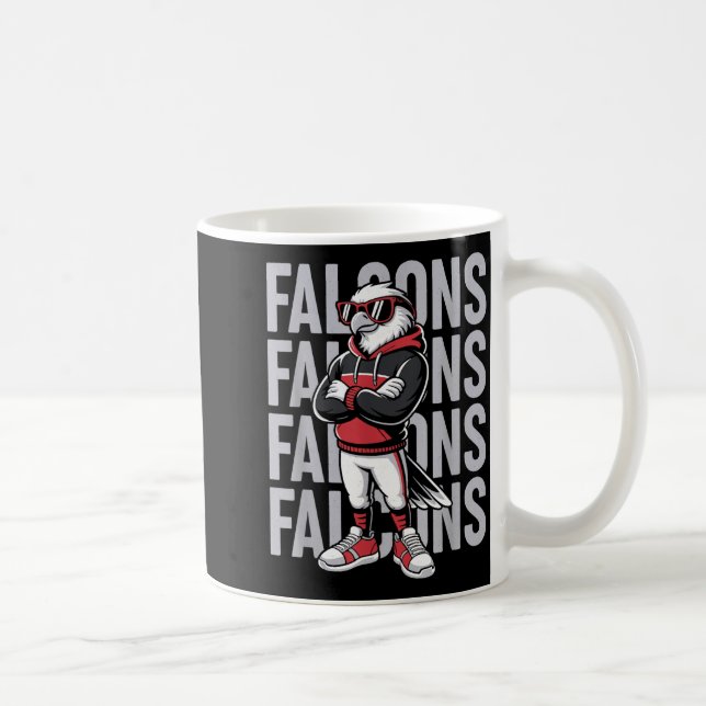 Retro Falcon Gift For Men Women Boys Girls Kids  Kaffeetasse (Rechts)