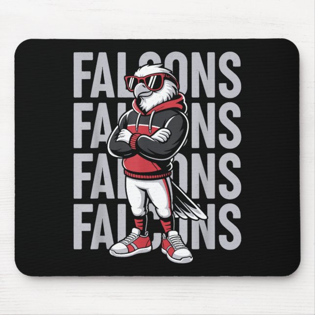 Retro Falcon Gift For Men Women Boys Girls Kids  Mousepad (Vorne)